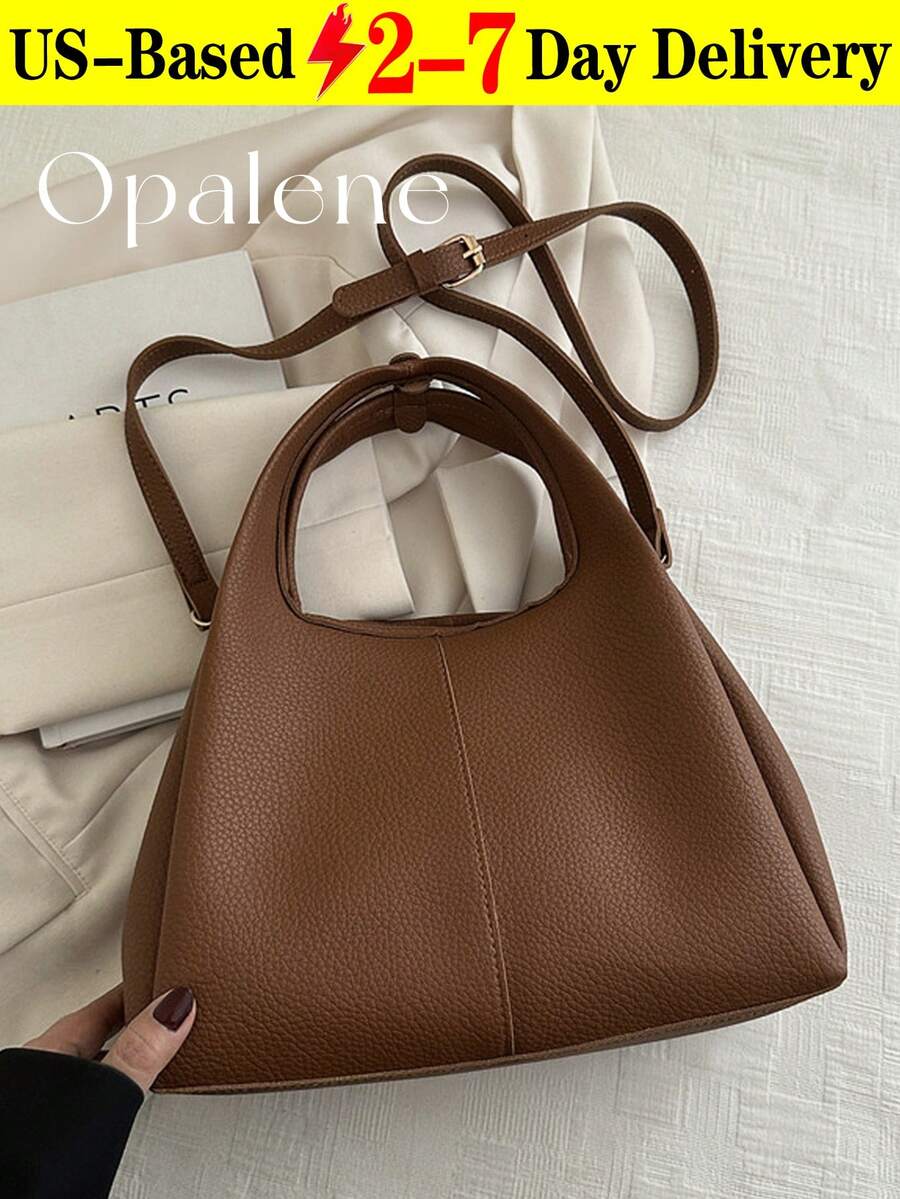 Women's Bucket Bag Tote Handbag, Fashion Minimalist Commuting Elegant High-End Crossbody Bag For Women, Vintage PU Leather Shoulder Bags, Crocodile Underarm Handbags, Artificial Patent Leather Minimalist Bag Crescent Hobo Bag, Versatile Casual Tote Bags, Fashion Crossbody Bag, Luxury Handbag & Purse For Commute, Fall Decor, Travel Essentials, School Supplies, Travel Accessories - Nhiều màu - Xem 1