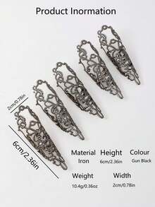 5pcs Luxurious Rhinestone Nail Rings Set, Perfect For Women Dance Performances, Parties And Gatherings - Ring - View 9