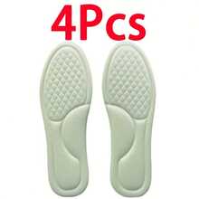 2 pares de plantillas de alta calidad, con excelente absorción de impactos, transpirabilidad y diseño sin olor - Plantillas acolchadas de espuma de memoria suave, plantillas elásticas recortables para aumentar la altura, adecuadas para zapatos, botas y zapatillas, zapatos planos, tacones altos, zapatos para correr - Proporcionan un confort excepcional, material de plantilla y espuma, zapato, selecciones de primavera y verano - Multicolor - Ver 7
