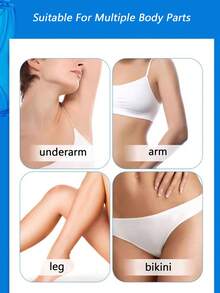 4片装脱毛蜡纸，马卡龙色系列，适用于腿部、全身、面部脱毛，撕下即可使用，无痛快速，适用于唇部、面部、手部和足部，为您减少毛发困扰。