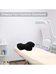 Oreiller pour extension de cils avec soutien du cou, oreiller pour extension de cils en mousse à mémoire de forme en velours confortable et non déformable pour salon de beauté, coussin ergonomique pour le cou pour l'extension de cils et le maquillage, soutien confortable de qualité professionnelle pour salon, permettant d'obtenir des résultats parfaits pour les cils et le maquillage, conception ergonomique extrême, adapté à une utilisation à long terme - Multicolore - Voir 11