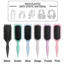 Hair brushes-EU+UK 2026新款卷发梳 - 专业卷发造型工具，符合人体工学的手柄，防毛躁，易于梳理，边缘提拉设计，打造完美卷发，适合所有发质，由Candybrush设计 - 彩色 - 查看 4