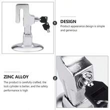 NEW Anti-Theft Car Brake Pedal Lock Security With Keys Car Safety Clutch - Silver - View 6