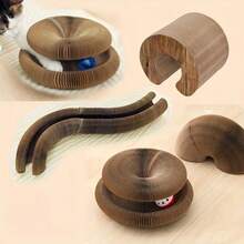 1pc Magic Organ Cat Scratch Board, Durable Indoor Interactive Pet Toy - Round Ball Track Magic Organ Cat Scratch Board | Cat Interactive Toy Cardboard Scratcher | Cat Toy | Cat Scratch Board - Cat Paw Style - View 8