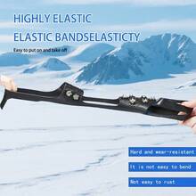 1 Pair 10-Claw Heavy Duty Anti-Slip Ice Cleats, Suitable For Hiking, Ice Climbing, Hunting, Running, Winter Walking, Shoe/Boot Specific Snow Spikes, Steel Anti-Slip Crampons For Snow, Ice, And Rocky Terrain Outdoor Gear - Sizes 44-48 - View 3