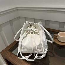 Women Fashion Backpacks - 白色 - 查看 1