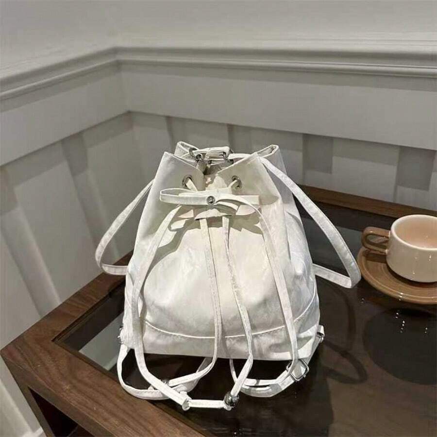 Women Fashion Backpacks - 白色 - 查看 1