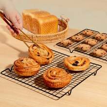 1PC Stainless Steel Bread Biscuit Cake Cooling Rack Drip Dry Rack Cooling Grid Baking Pan Household Baking Tools Kitchen Accessories - Multicolor - View 10