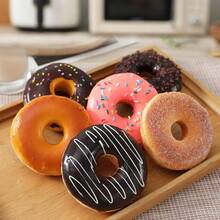 Juego de 6 donas artificiales para decoración de alimentos falsos realistas para exhibición de postres falsos para decoración de fiestas de postre sintético accesorios de fotografía - Paquete de 6 - Ver 7