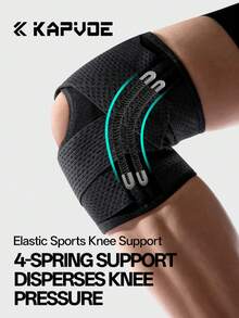 Genunchiere Kapvoe, suport pentru genunchi, durere articulară, protector pentru rotula, protecție sport pentru ligamente, alergare, fitness, instrumente de protecție - Negru - Vizualizare 6