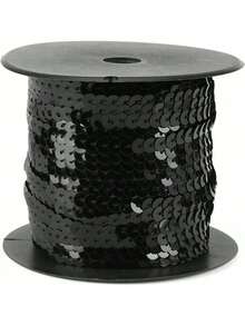 EstiloPaillette 6 mm borde de lentejuelas planas redondas rollo de cinta para proyectos de bricolaje manualidades adornos de disfracesVersión mejorada - 1 - Ver 6