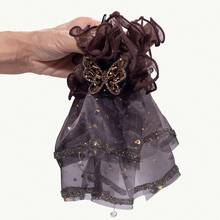 1PC New Rhinestone Mesh Acrylic Hair Clip, Women's Retro Elegant Shiny Rhinestone Butterfly Mesh Large Plate Hair Clip, Hair Claw, Suitable For Daily Wear And Holiday Parties - Multicolor - View 8