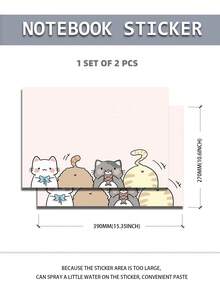 2pcs Printed Pattern DIY Scratch-Resistant Protective Stickers For 15.6-16 Inch Laptops, Compatible With HP, Apple, Asus, Compaq,