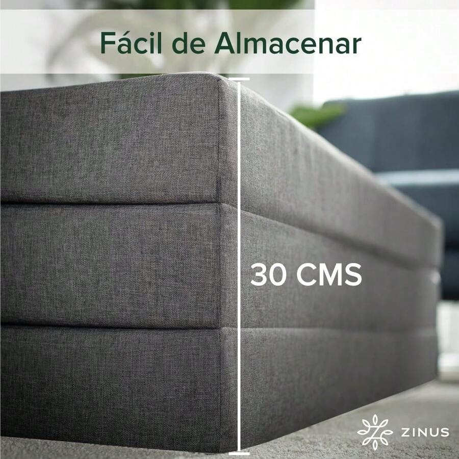 ZINUS.| Colchón Plegable Multifunción con Capas de Espuma Que lo Hacen Cómodo, Resistente y Firme| Garantía de 5 años - Estándar - Ver 1