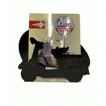 New Vespa Black Magazine Rack Newspaper Books Holder 11" X 18"