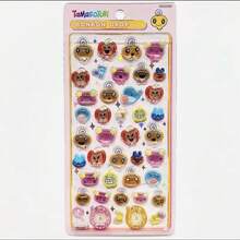 1个复古可爱3D水晶角贴 - 剪贴簿DIY装饰 | 可重复使用，新年/情人节/复活节礼物的完美之选