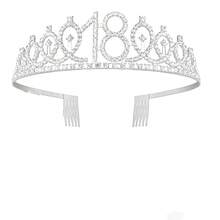 18th Birthday Sash Crown, Elegant Sash And Headpiece, Suitable For Girls, 18th Birthday Gift, Party Supplies - Multicolor - View 8