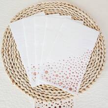 20pcs/40pcs/100pcs White And Rose Gold Napkins Rose Golden Foil Polka Dots Confetti Guest Towel Napkins Disposable Hand Towels Dinner Paper Napkins For Birthday Party, Picnic, Wedding, Christmas Party Supply - White Rose Gold Dots - View 3