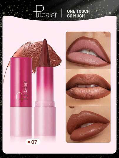 Pudaier أحمر شفاه مطفي ب- 8 ألوان - يدوم لمدة 24 ساعة دون بهت، له قوام ناعم، مقاوم للماء والعرق، مناسب لجميع أنواع البشرة، ويشكل هدية مثالية أو عنصر يومي