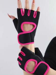 1 par de guantes de fitness de media dedos, guantes de entrenamiento para mujeres, guantes de ciclismo no transpirables, guantes de levantamiento de pesas con agarre de hierro y protección de la palma, guantes de entrenamiento de ciclismo, equipo de fitness, diseño deportivo, guantes de alto rendimiento, costuras reforzadas, material transpirable, accesorios de gimnasio, adecuados para entusiastas del fitness