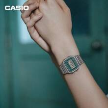 CASIO Vintage Digital Watch, A158WEM Stainless Steel Mesh Band Retro Square Dial With LED Light, 7-Year Battery, Water Resistant Unisex Wristwatch For Daily Commute/Casual - one-size - View 4