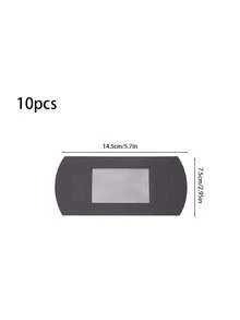 10pcs Pillow-Shaped Kraft Paper Boxes With Rectangular Transparent Window, DIY Packaging Boxes, Wedding Gift Boxes, Birthday Party Supplies