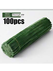 100支蓬松清洁棒，柔软毛绒工艺棒，适用于DIY花束、插花、儿童学校美术项目、派对装饰、毕业典礼、婚礼、生日礼物、母亲节、圣诞节和其他节日DIY工艺品。 - 彩色 - 查看 35