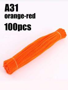 100支蓬松清洁棒，柔软毛绒工艺棒，适用于DIY花束、插花、儿童学校美术项目、派对装饰、毕业典礼、婚礼、生日礼物、母亲节、圣诞节和其他节日DIY工艺品。 - 彩色 - 查看 66