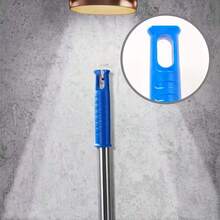 Espanador extensível para teias de aranha, com haste leve em liga de alumínio e cabo em aço inoxidável - Espanador telescópico resistente para janelas/tetos/locais de difícil acesso, cerdas de rigidez média, adequado para uso comercial, também para quartos, banheiros, áreas externas e muito mais. - Azul - Ver 7