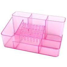 1 pieza Soporte para Lima de Uñas y Estuche Organizador Transparente de Plástico con 28 Agujeros para Brocas de Lima de Uñas, Adecuado para Almacenamiento en Escritorio, Productos de Cuidado de la Piel, Herramientas Pequeñas, Organizador y Caja de Almacenaje de Herramientas de Arte de Uñas Profesionales (ABS), Para Vacaciones en la Playa, Baño, Colección de Dormitorio, Gran Capacidad