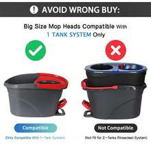 6 Inch Mop Replacement Base For O-Ceda Easy Wrin Spin Mop, Mop Head Cover, Plastic Mop Base Case Disc - Nhiều màu - Xem 2