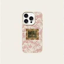 1pc TPU Material Vintage Swan Pattern Phone Case, Compatible With IPhone 17 Pro Max/17/16 Pro Max/15/13/12/11, S20 FE/A15/S24/A55, Compatible With Redmi Note 11/12/13 Pro, Full-Body Shockproof Soft Protective Cover - White - View 5