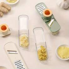 Prensa y molinillo de ajo manual - Material de plástico duradero, fácil de usar, triturador y picador de ajo multifuncional y portátil, sin necesidad de electricidad, diseño compacto, adecuado para uso en la cocina - Multicolor - Ver 6