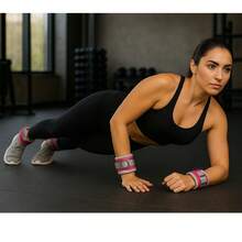 CARDIO BEAT Par de Polainas de 0.5kg para Piernas y Brazos | Pesas Ligeras para Yoga, Rehabilitación y Ejercicio Diario - Rosa - Ver 3