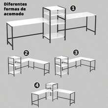 Escritorio Del Lujo Para Oficina Mueble Escritorio - Blanco - Ver 7