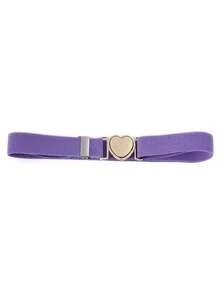 1/2pcs Girls Elastic Waist Belt, Adjustable Heart-Shaped Buckle, Suitable For Jeans And Dresses - Multicolor - View 12