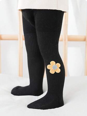 1pc Baby Elastic Tights, 0-3 Years Old, Girls Autumn/Winter Pantyhose, Unisex For Boys & Girls