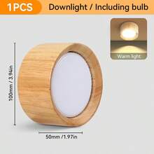 GX53 Recessed Downlight, Home Decor Spotlight, Ceiling Light, Black/White/Solid Wood Options, Compatible With GX53 Bulb, Suitable For Living Room, Home, Indoor Decoration, Shop, Bedroom, Dining Room, Corridor, Kitchen, Closet, Porch, High Ceiling, Stretch Ceiling, Low Ceiling - GX53 Downlight - View 20