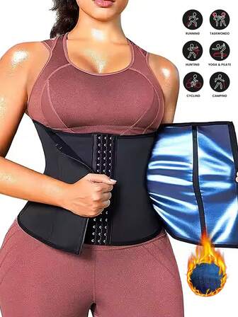 Gorset modelujący talię dla kobiet, pas wyszczuplający talię do odchudzania, pas wyszczuplający talię do ćwiczeń, regulowany pas wyszczuplający talię, pas brzuszny, modelujący talię do ćwiczeń, sauny, ćwiczeń - przyspiesza pocenie się, wspomagając trening mięśni głębokich brzucha i spalanie tłuszczu, zapewnia modelowanie i wsparcie talii, nadaje się do uprawiania sportu i jogi
