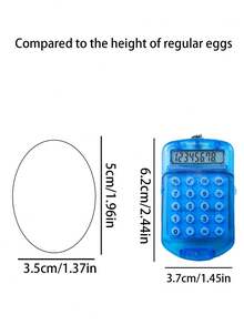 1个/2个迷你翻页计算器，口袋大小的便携式8位电子计算器，创意钥匙扣计算器，适合学生、办公室、送礼、学校、会计、车钥匙、日常携带、户外活动、生日、周年纪念、毕业礼物，可送给女朋友、男朋友、父亲、兄弟、同学、朋友 - 彩色 - 查看 8