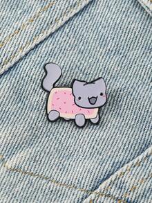 Cat Enamel Brooch Pin Fashion Decorative Brooches Ornaments Lapel Bag Badges Jewelry Gifts - Multicolor - View 1