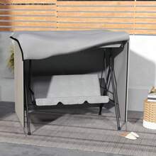 Garden Swing Cover, Waterproof Protective Cover With Sun Protection, Oxford Fabric, Grey, 177 X 114 X 152 Cm - Grey - View 6