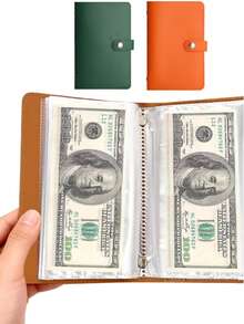 100pcs Envelope Challenge Loose-Leaf Binder, Savings Challenge Notebook (With Envelopes), Envelope Savings Challenge Binder, Help You Achieve Your Savings Goal Successfully - Multicolor - View 4