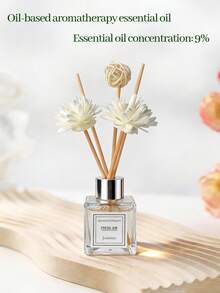 1/2 Paquete de 50ml Juego de difusor de ratán para el hogar, aceites esenciales de plantas naturales sin alcohol ni agua, ambientador para dormitorio, desodorante para baño, fragancia de larga duración, múltiples aromas disponibles - Multicolor - Ver 2