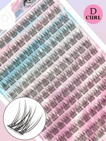156 Cluster C/D Type Fluffy Eyelashes - Individual Lashes With A Natural Look, Suitable For Beginners, DIY Eyelash Extensions, Perfect For Cosplay, Anime, And Everyday Makeup, Cosplay Eyelashes, Lash Clusters, Individual Lashes, Eyelashes, False Eyelashes, Ideal For Daily Use, Cosplay Anime Style - C - 查看 3