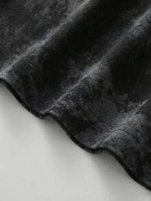 Summer New Simple Fashion Starfish Holiday Style Letter Print Casual Round Neck Tie-Dye Short Sleeve T-Shirt, Fashionable & Versatile Women Top - Black - View 7