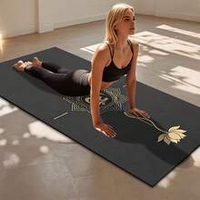 1片装硅胶瑜伽垫，适用于家庭健身、普拉提、健身房、客厅，防滑、减震、吸湿排汗、易于清洁，是一款实用的运动垫。 - 彩色 - 查看 13