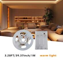 1 PC LED Strip Light With Warm Light/White Light Dual-Color Options, Comes With A Battery Box (AA Batteries Not Included), Providing Clear And Bright Light. Suitable For Mirror Lighting, Living Room And Bedroom Decoration, Stair Lighting, Holiday Decoration, And Creating Halloween And Christmas Ambiance Lighting. - Battery Box LED Strip - View 15