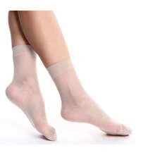 10 Pairs Women Nylon Elastic Short Ankle Sheer Stockings Silk Short Socks USA - 10 Pairs Gray - View 5