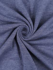 Camiseta de tirantes con estampado de libélula, talla grande, estilo casual de verano - Azul - Ver 4